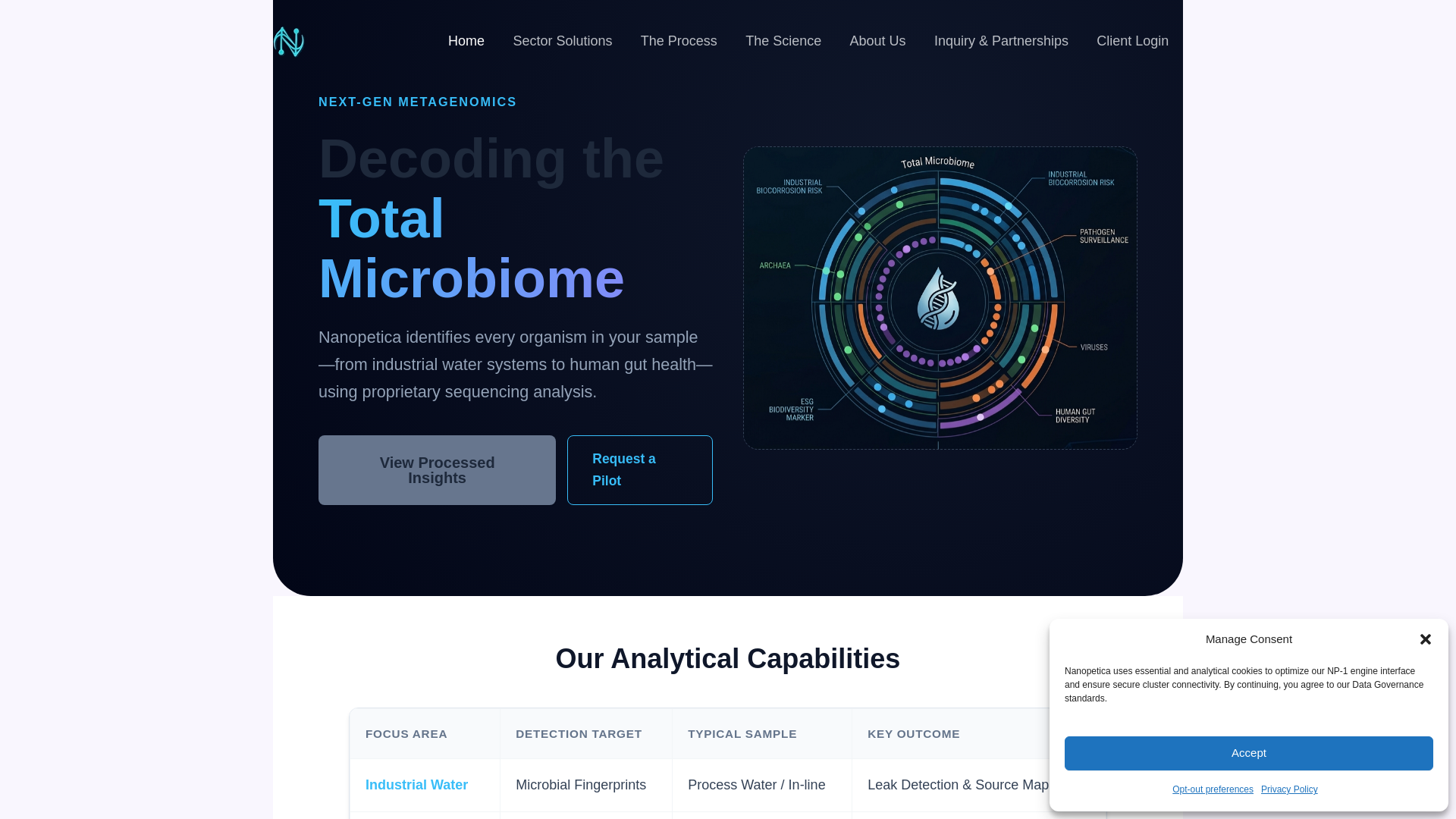 website screenshot of https://nanopetica.com/
