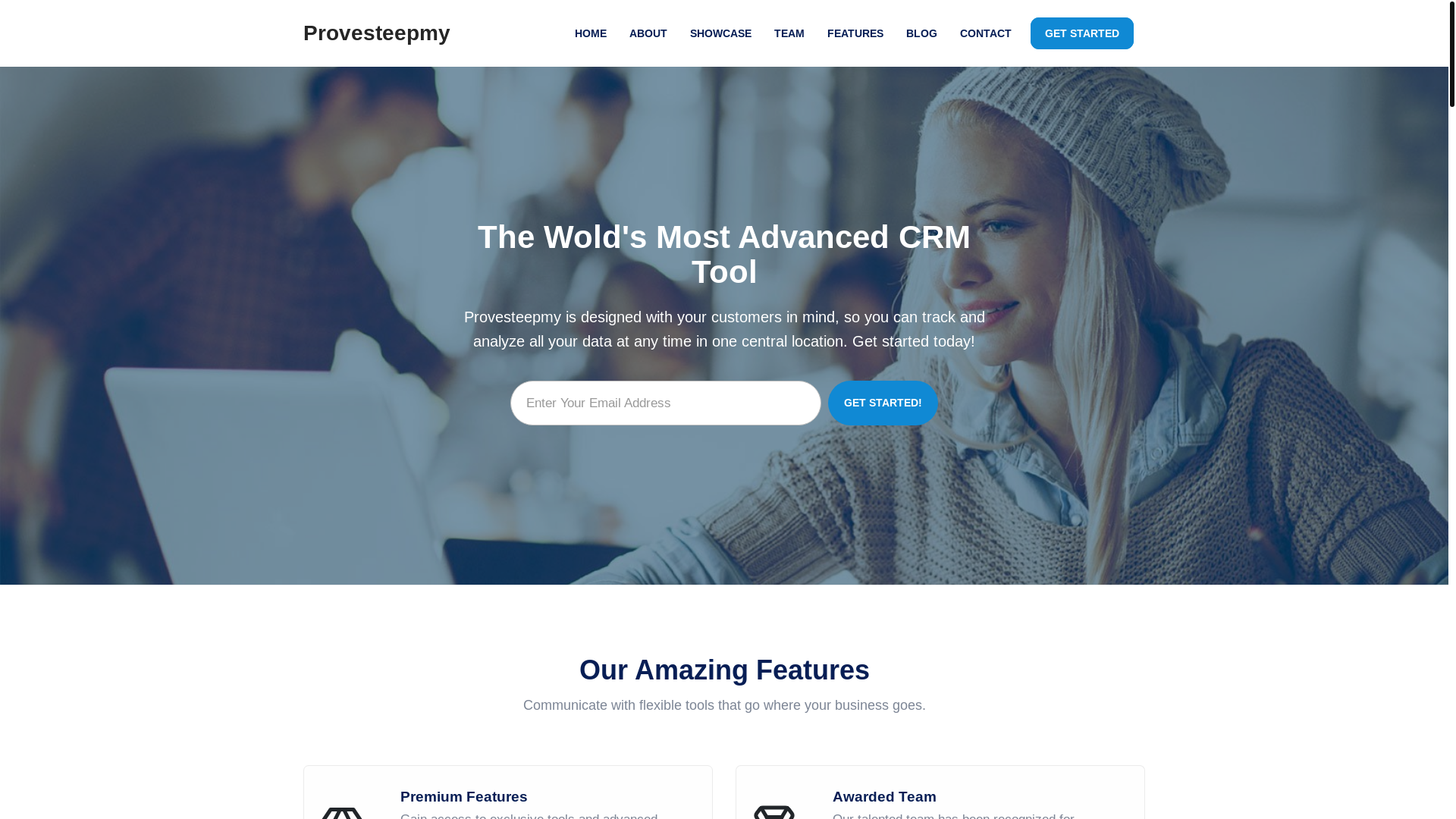 website screenshot of https://provesteep.my.id/