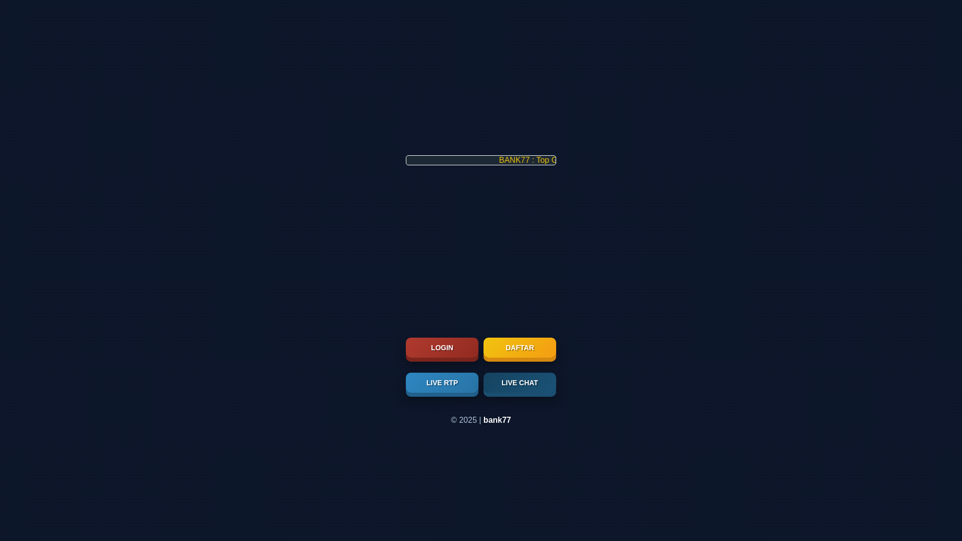 website screenshot of https://bank77topgame.info/