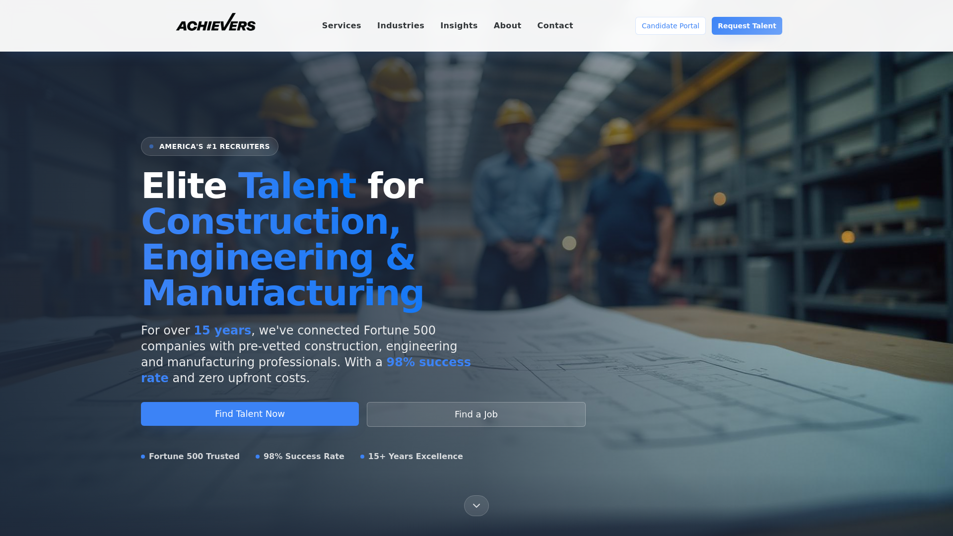 website screenshot of https://acrecruitcorp.com/