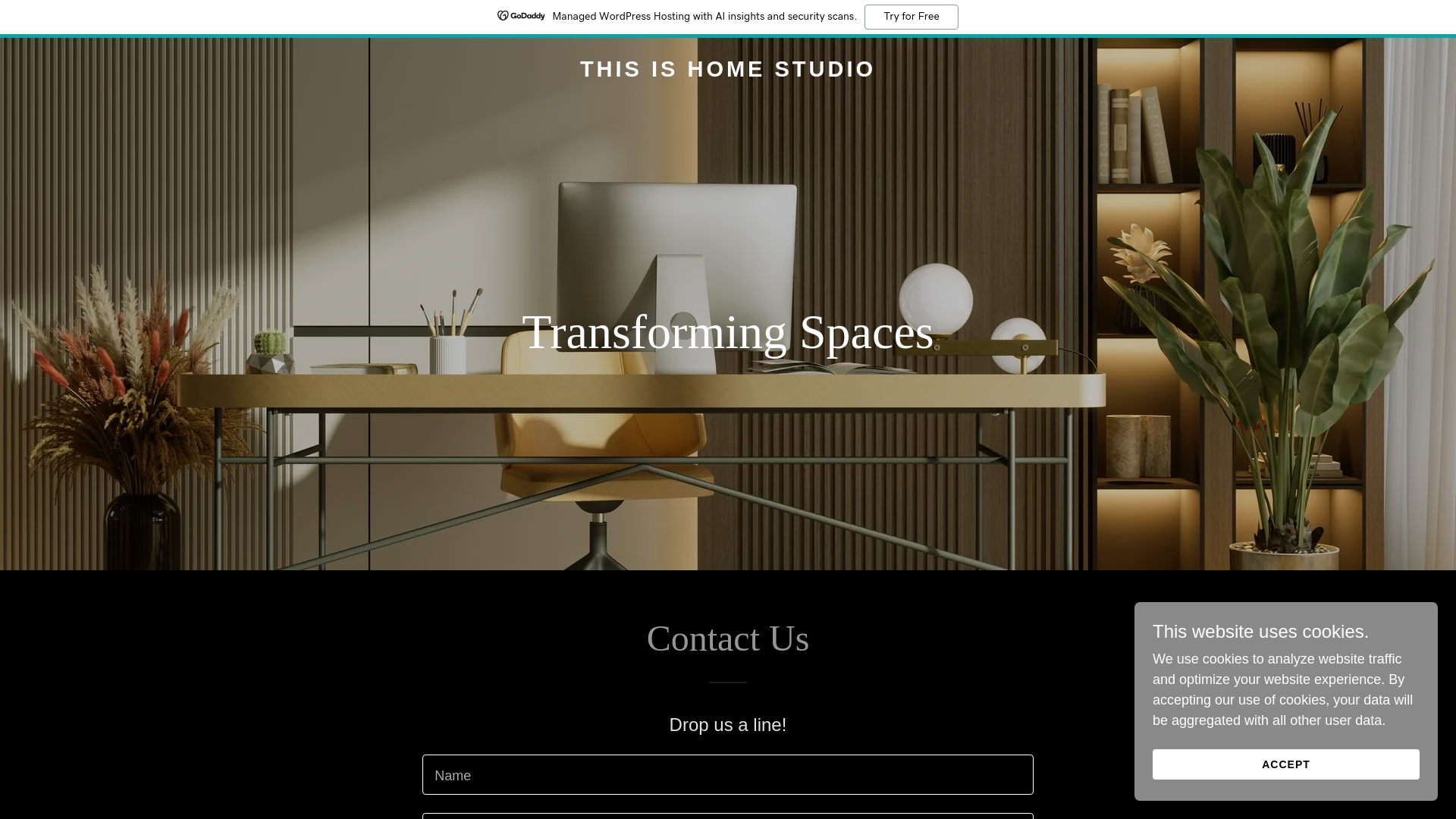 website screenshot of https://thisishomestudio.com/