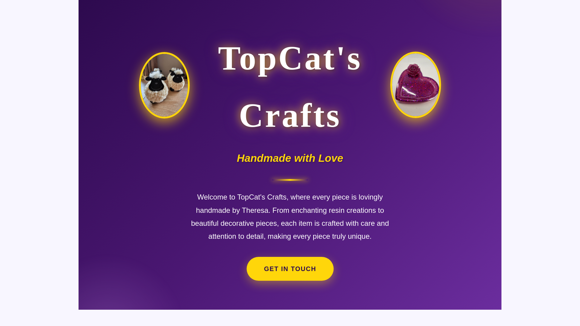 website screenshot of https://topcatscrafts.co.uk/