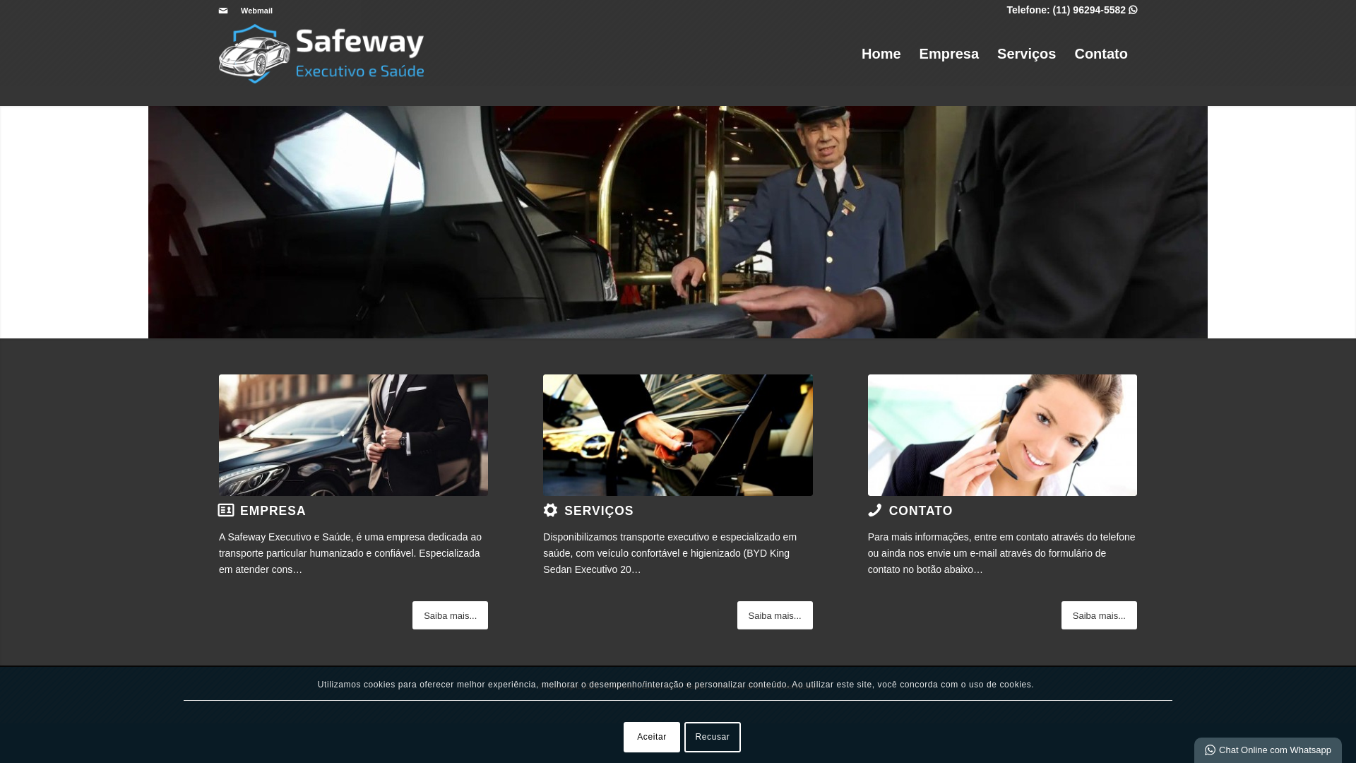 website screenshot of https://safewayexecutivo.com.br/