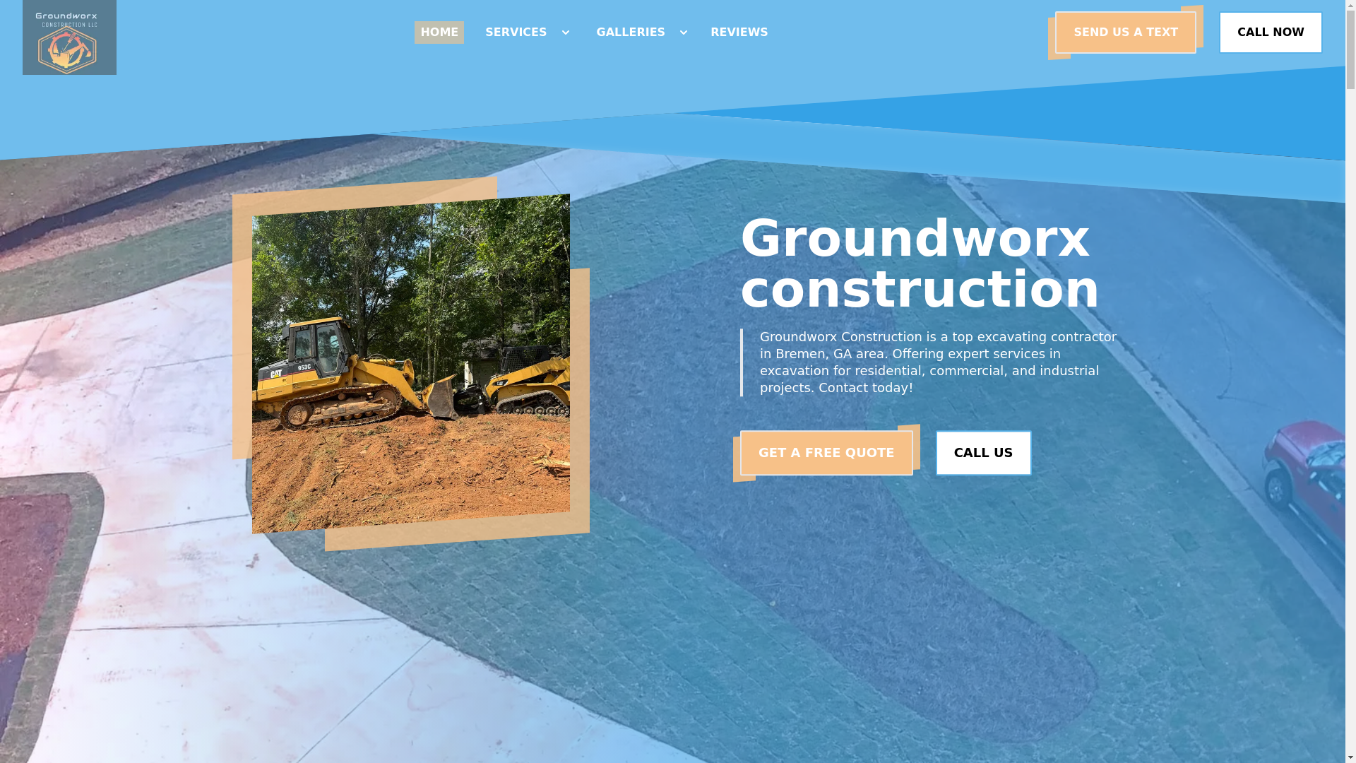 website screenshot of https://groundworxconstructionllc.com/