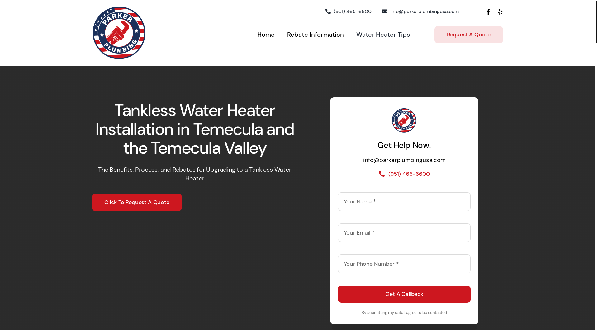 website screenshot of https://tankless-water-heater-installation.info/