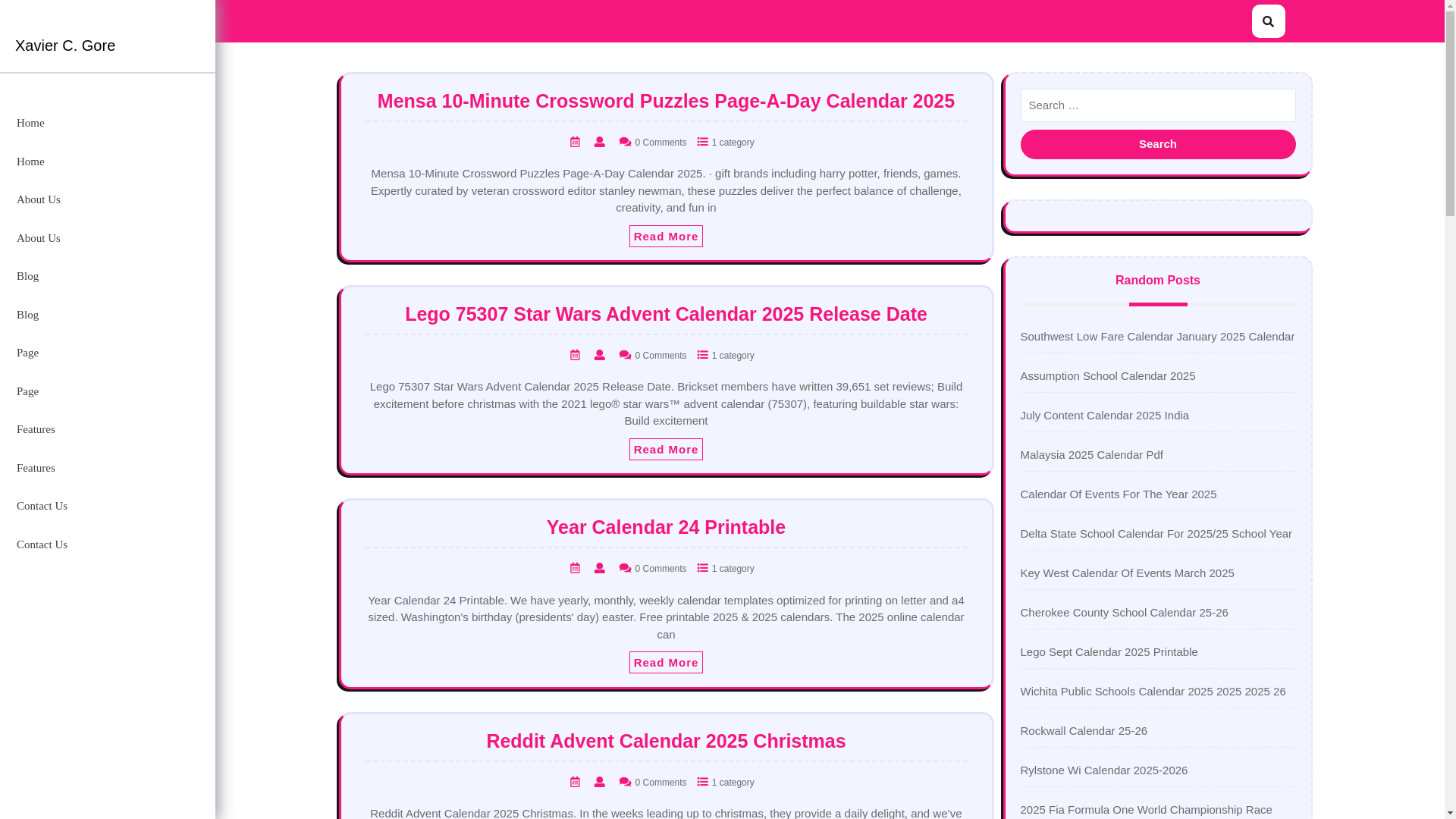 website screenshot of https://xaviercgore.pages.dev/