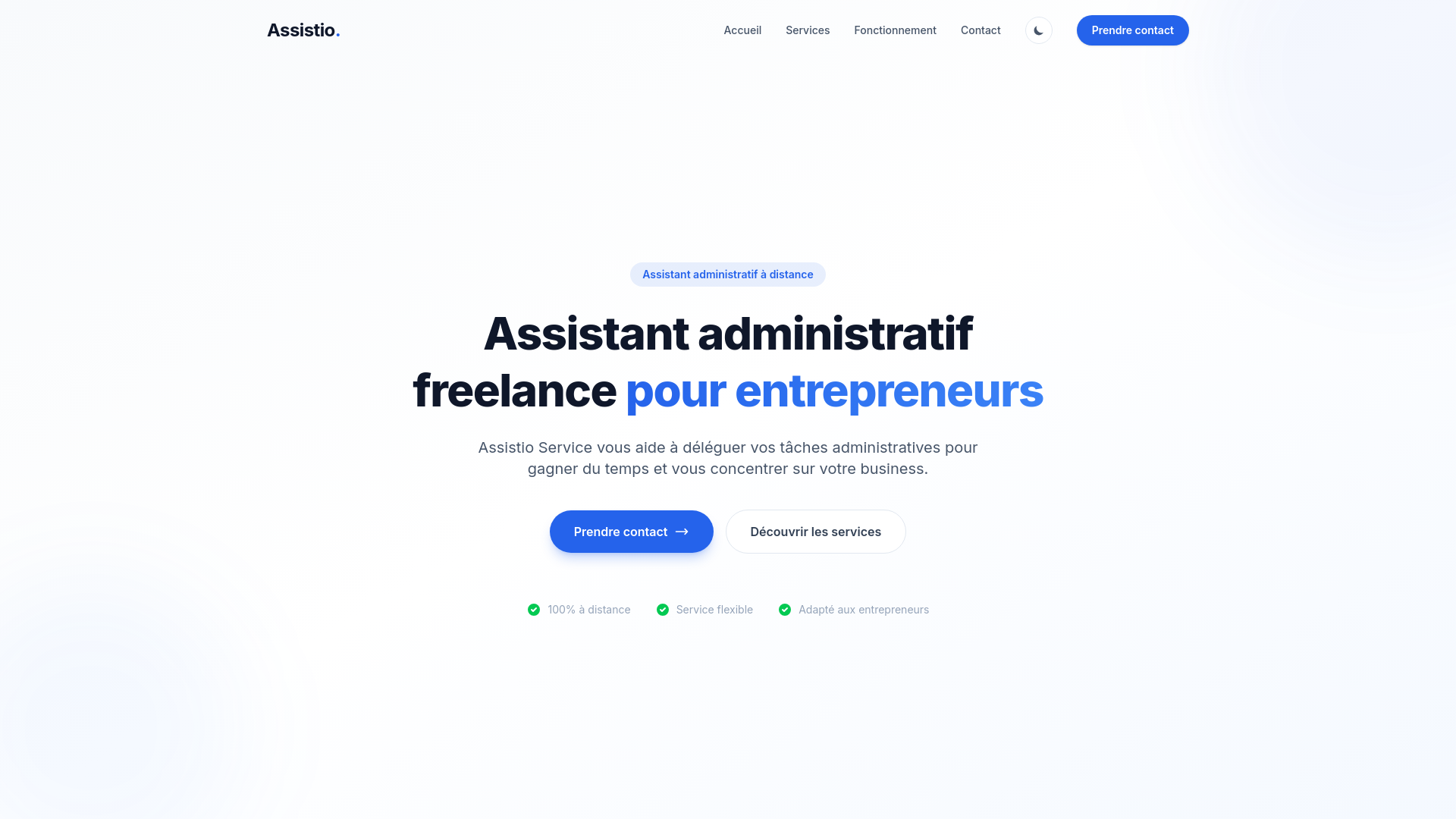 website screenshot of https://assistio-service.fr/