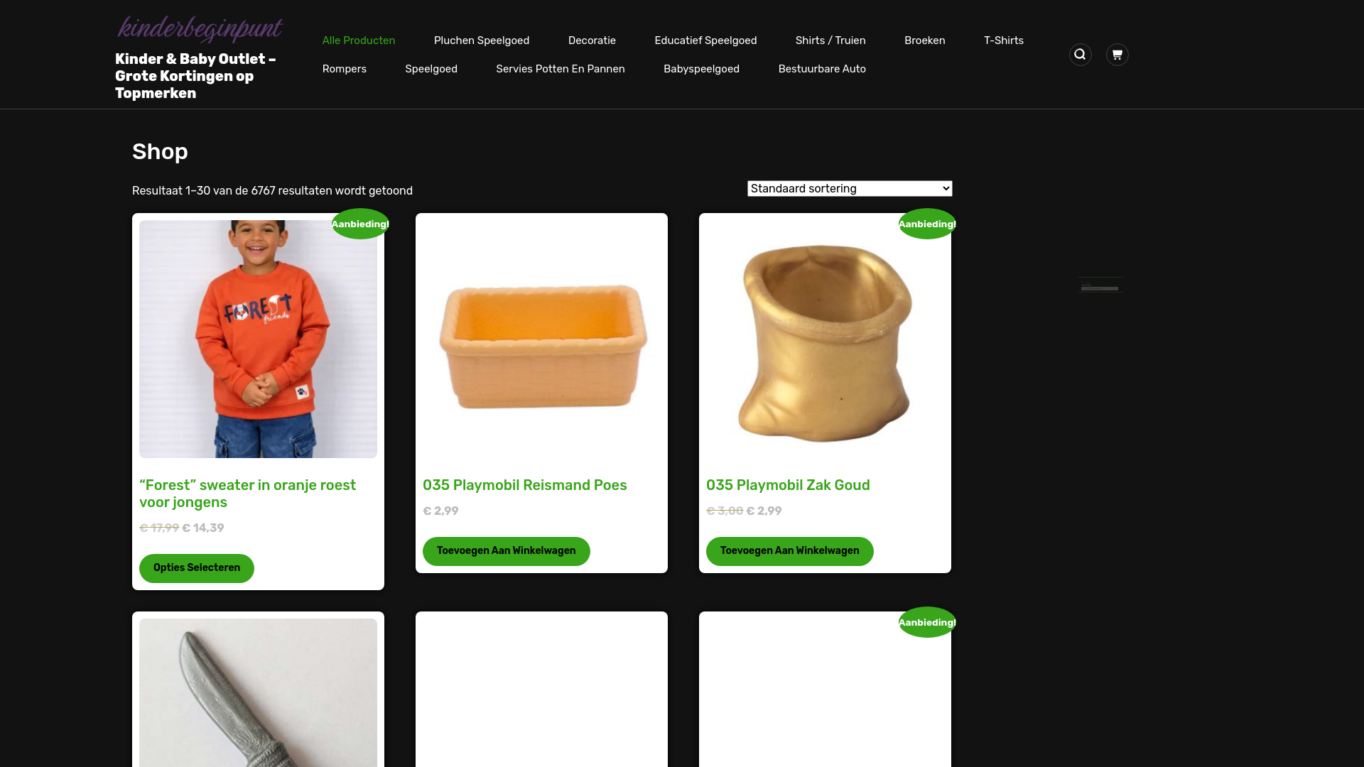 website screenshot of https://kinderbeginpunt.com/