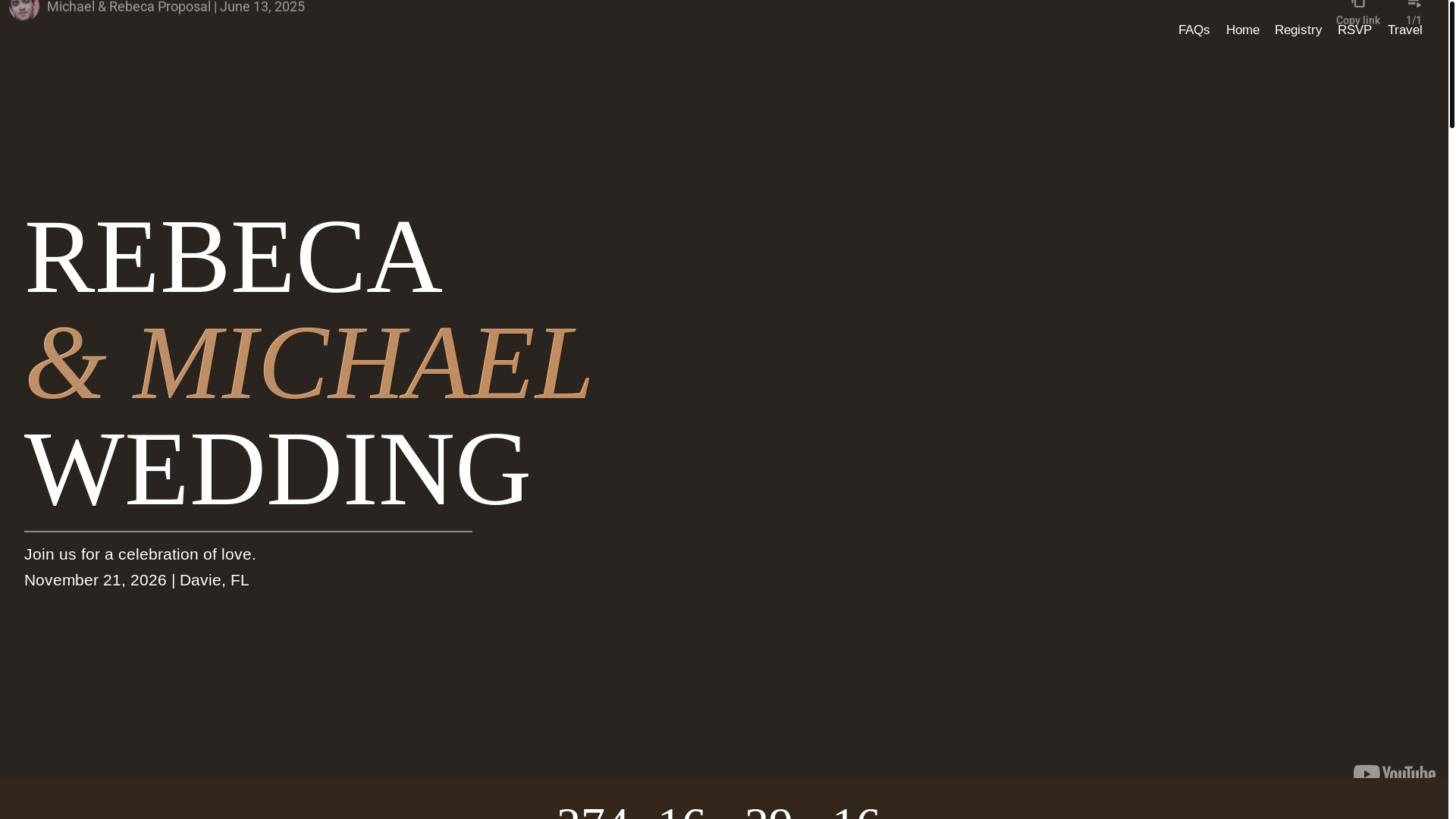 website screenshot of https://rebecamichaelwedding.com/