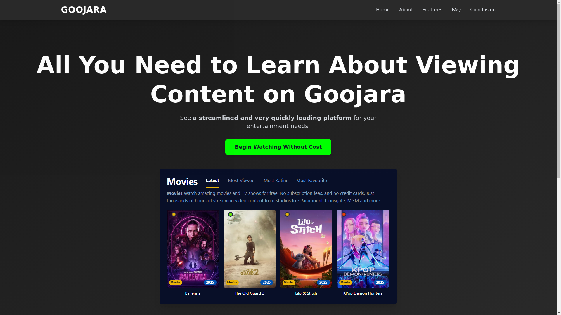 website screenshot of https://goojara-1450.pages.dev/
