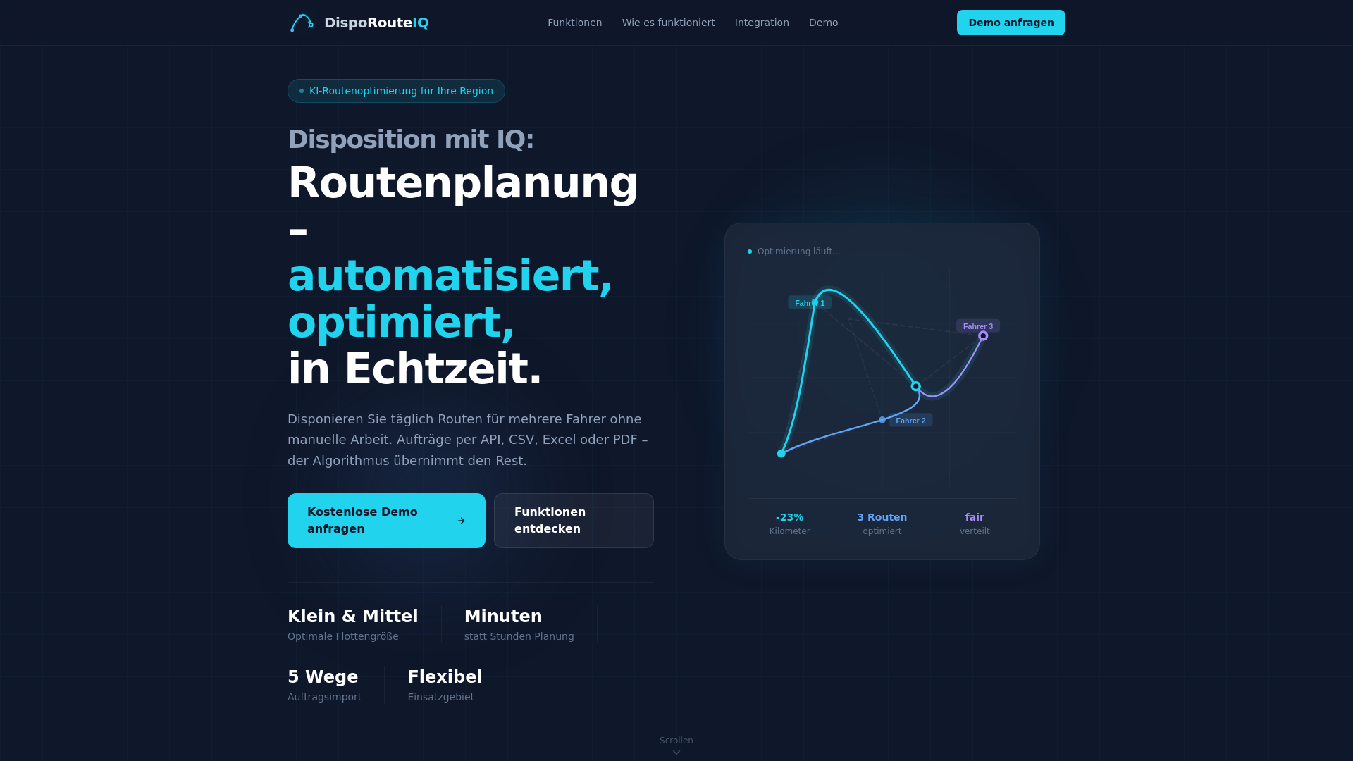 website screenshot of https://logistik-solutions.online/