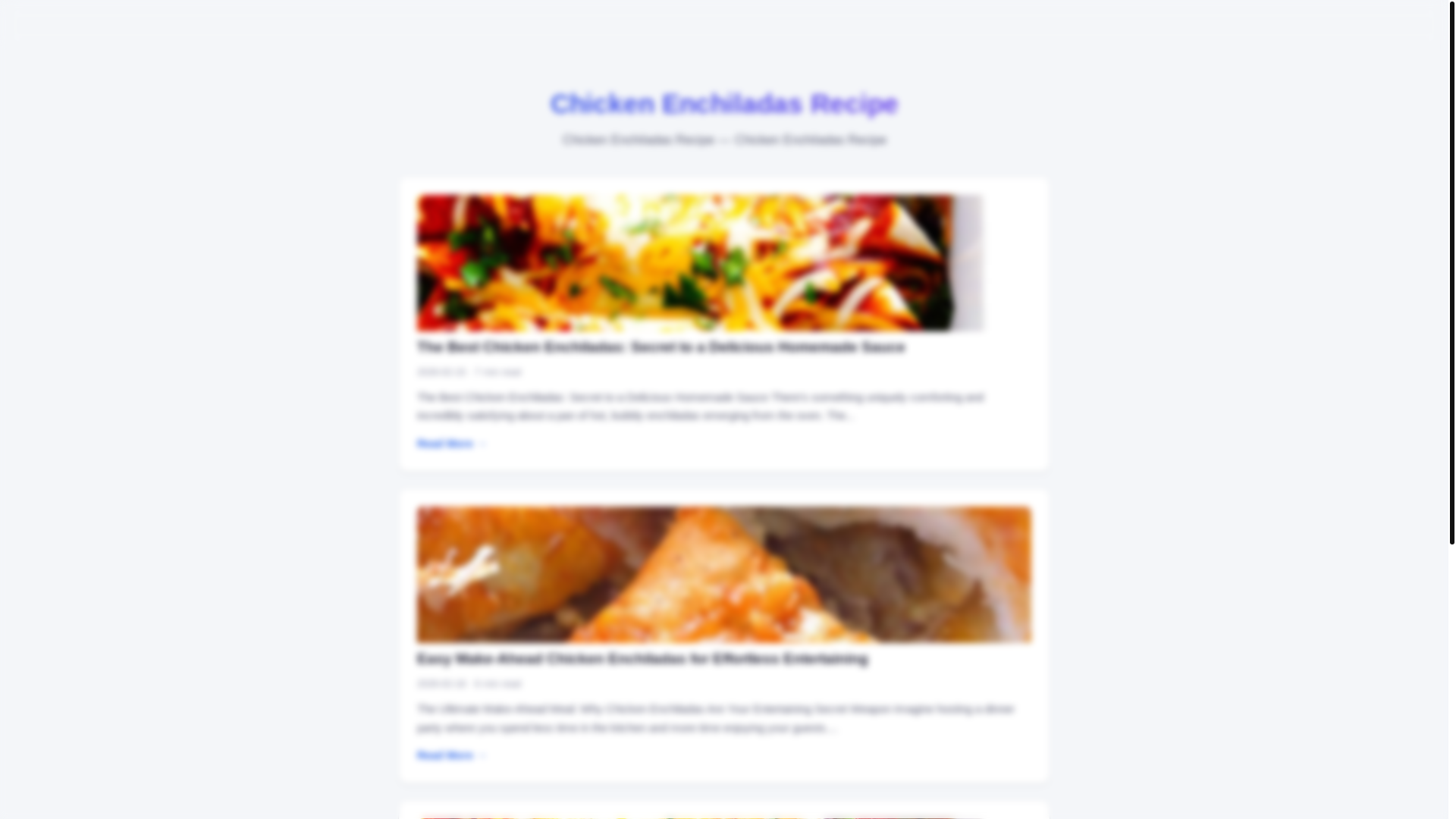 website screenshot of https://chicken-enchiladas-recipe.pages.dev/
