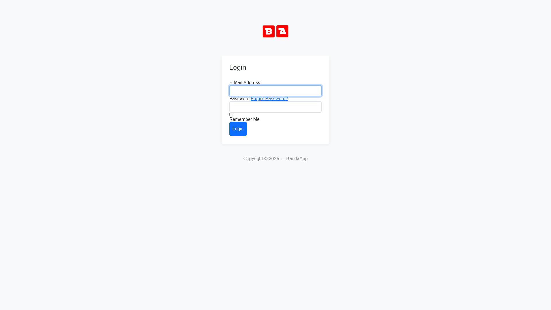 website screenshot of https://bandaapp.pages.dev/