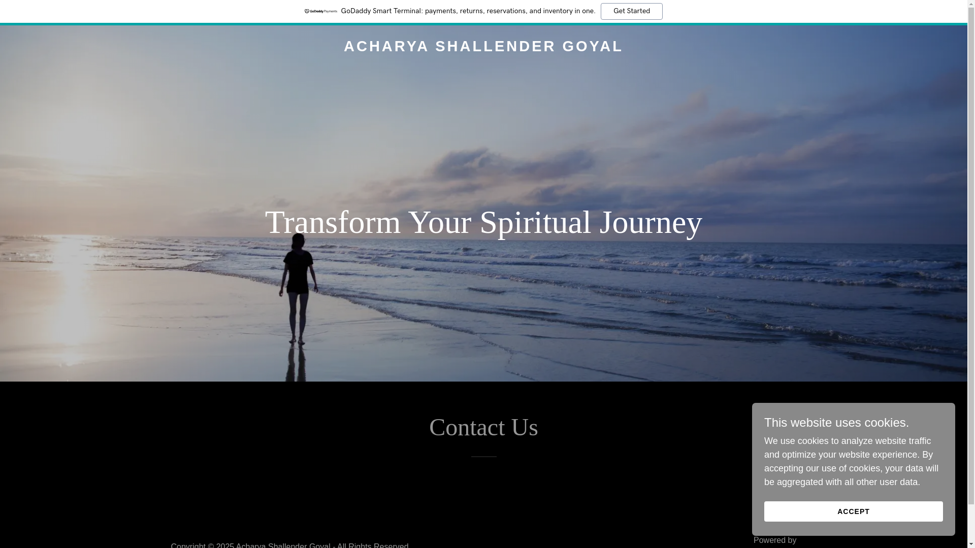 website screenshot of https://acharyashallendergoyal.com/