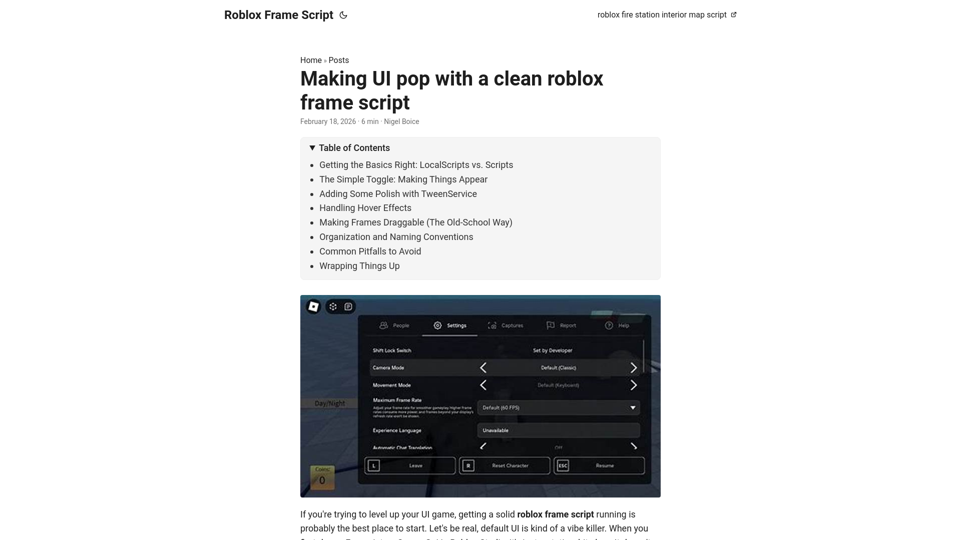 website screenshot of https://roblox-frame-script.pages.dev/