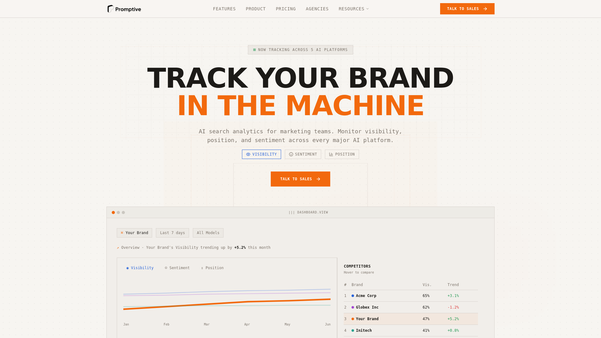 website screenshot of https://geoagencygetpromptive.co