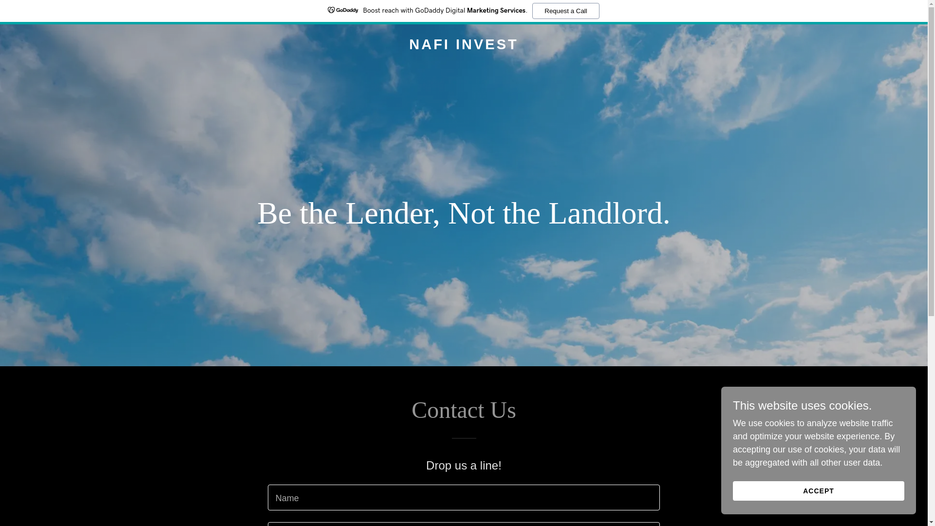 website screenshot of https://nafinvest.us/