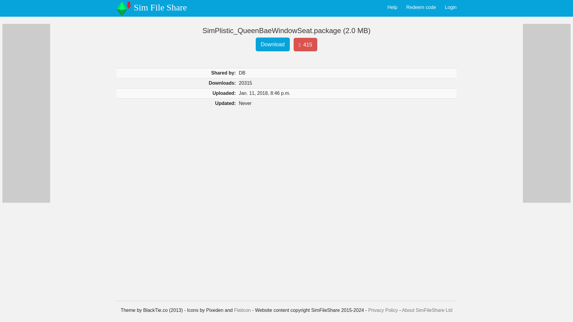 website screenshot of https://cdn.simfileshare.net/download/415408/?dl