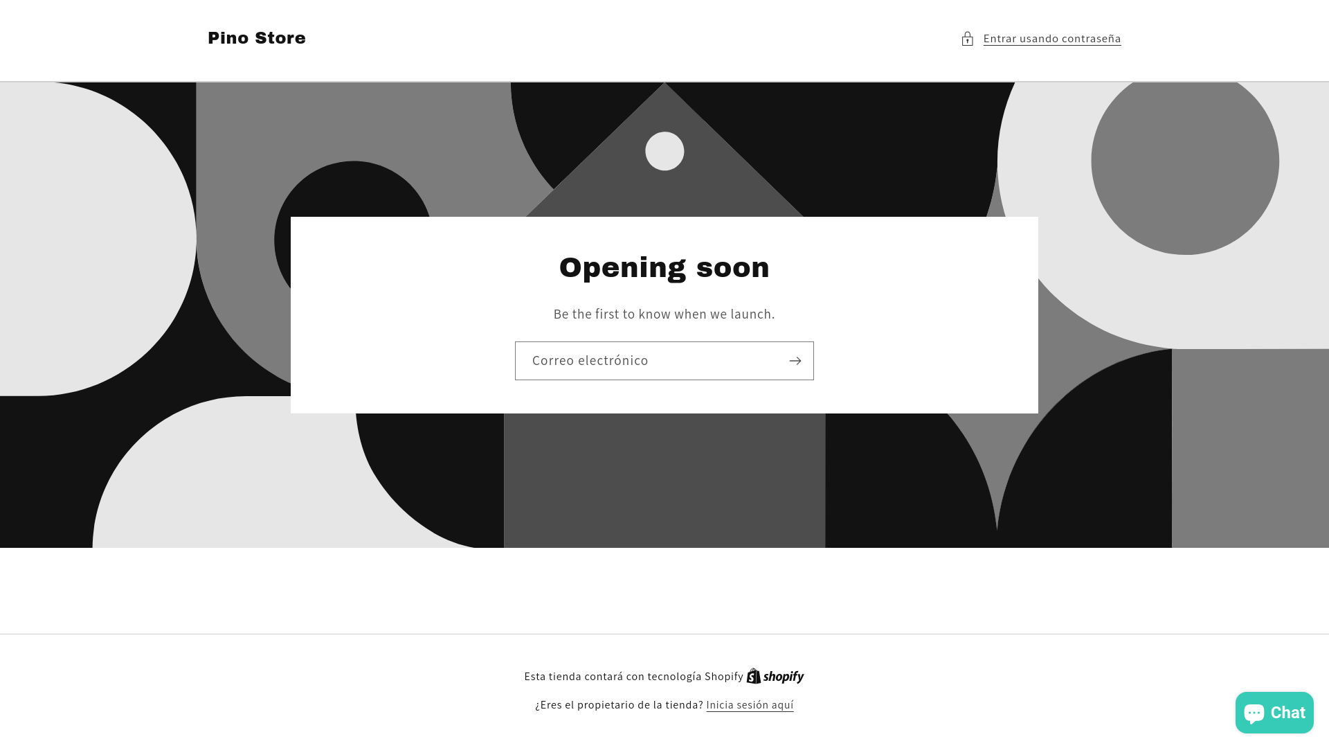 website screenshot of https://pinostore.co