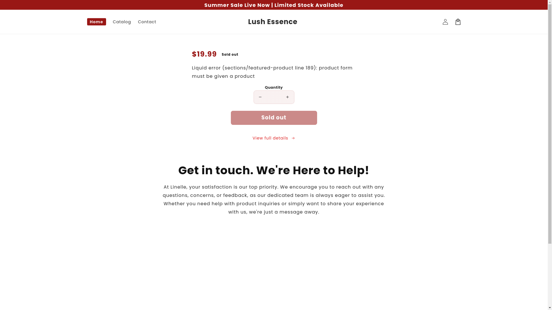 website screenshot of https://getlushessence.com/