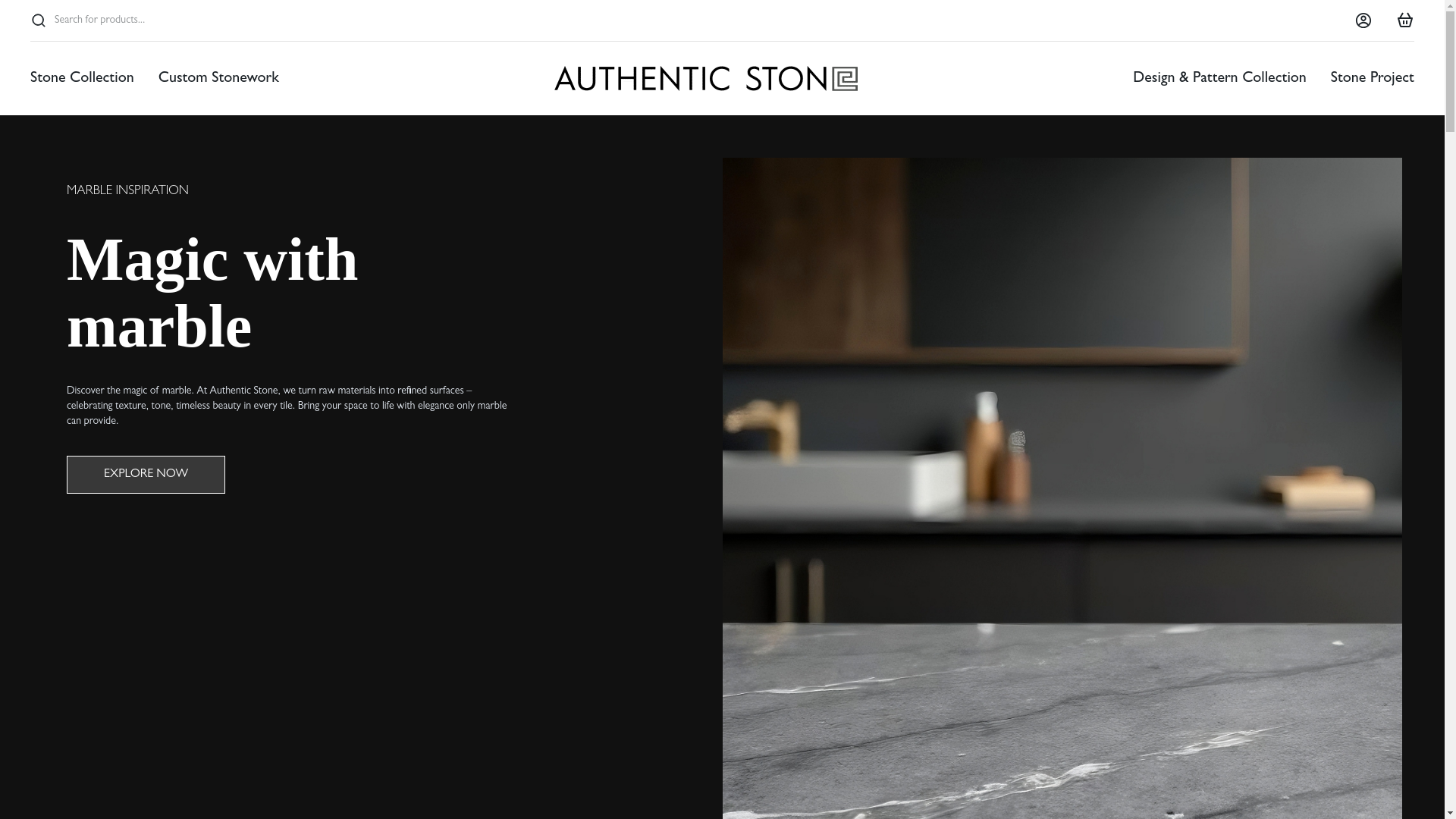 website screenshot of https://authenticstone-frontend.pages.dev/