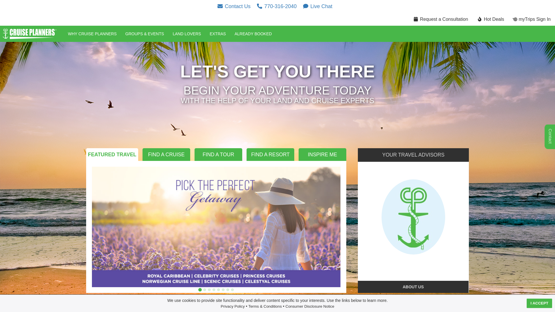 website screenshot of https://gotripdesk.com