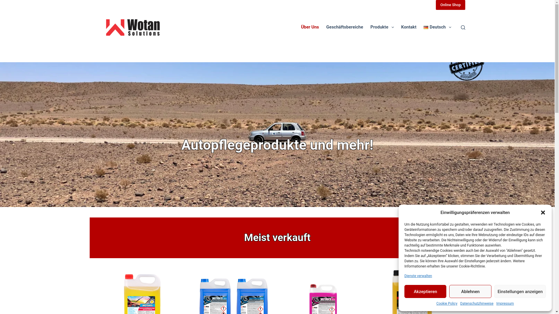 website screenshot of https://wotansolutions.be/