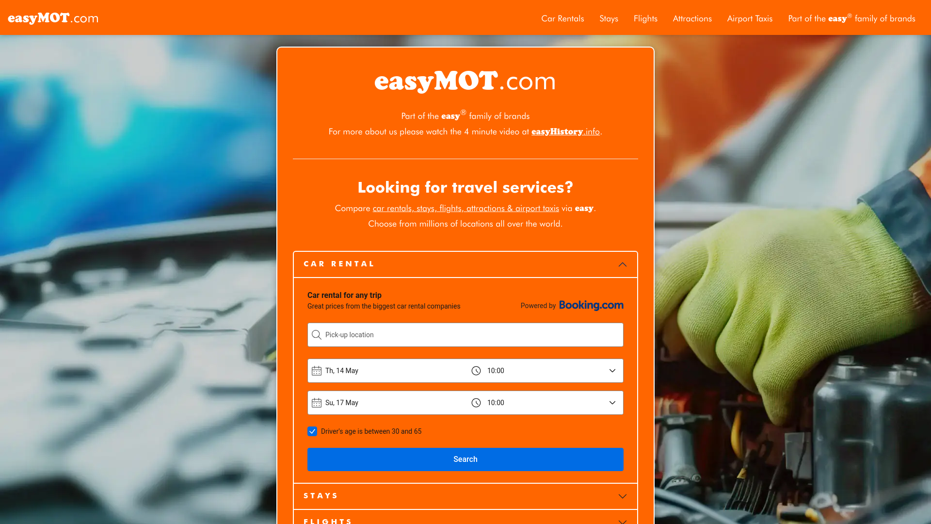 website screenshot of https://easymot.com