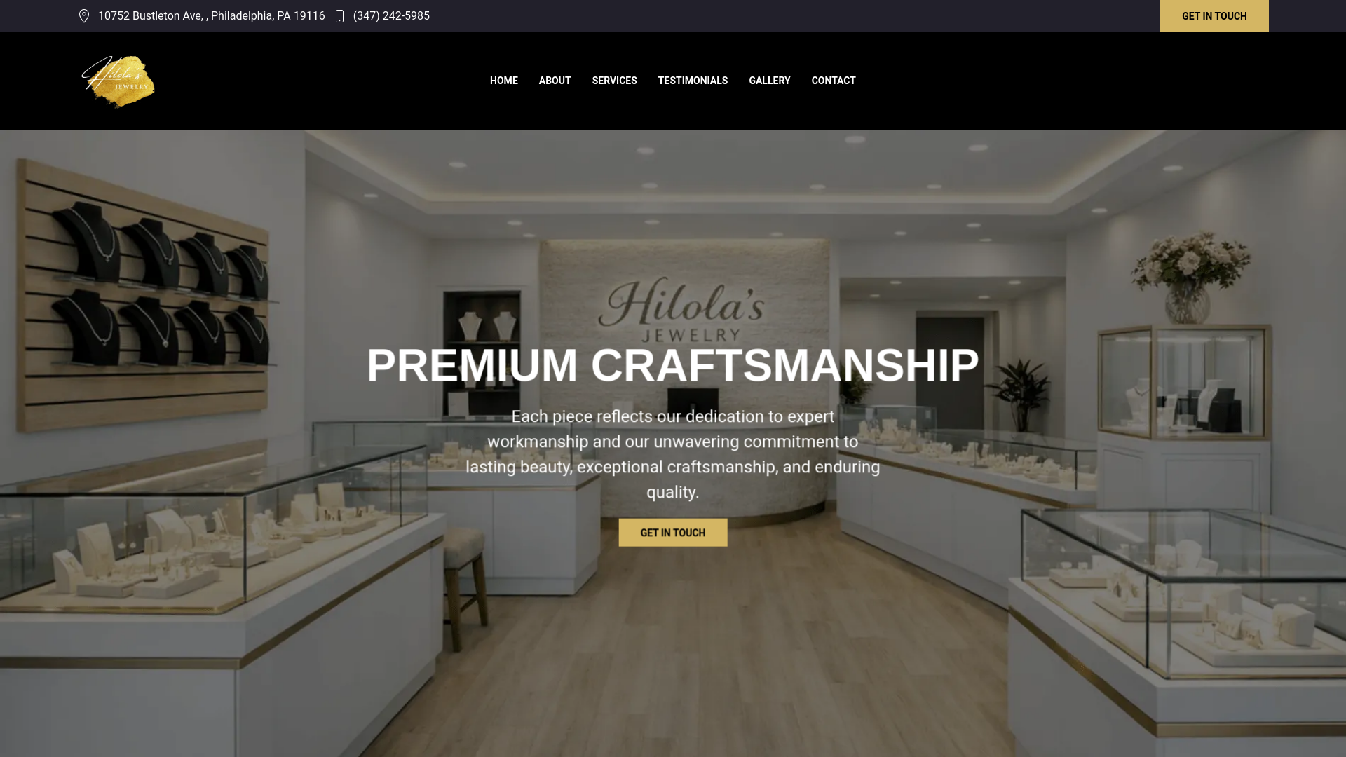 website screenshot of https://hilolasjewelry.com/