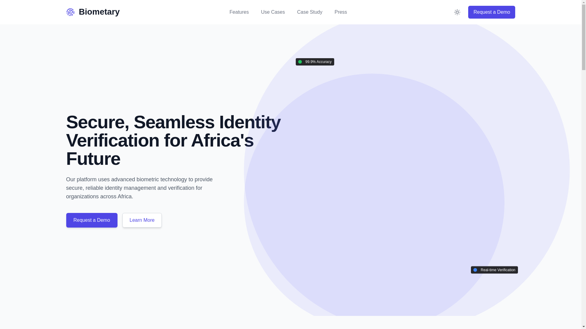 website screenshot of https://biometary.pages.dev/
