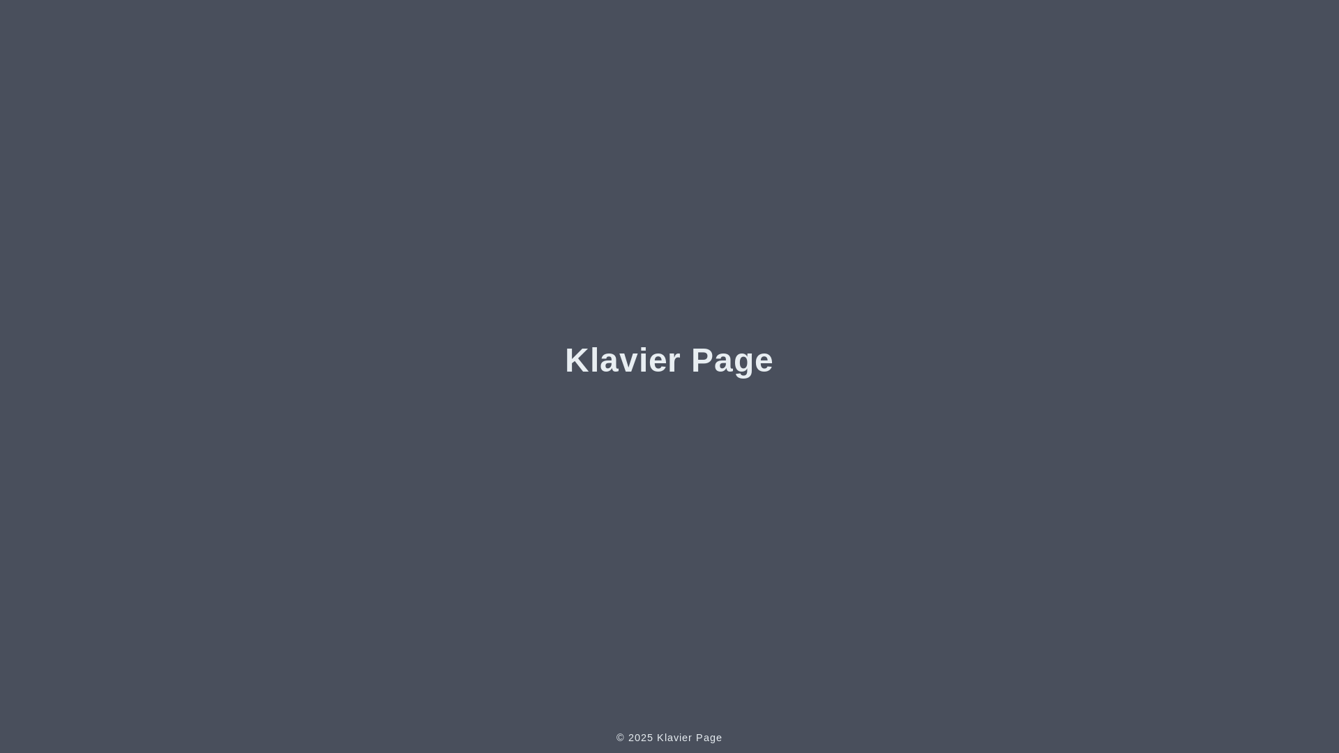 website screenshot of https://klavier-2pt.pages.dev/