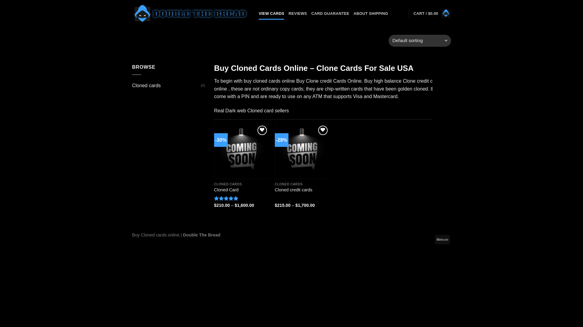 website screenshot of https://doublethebread.com