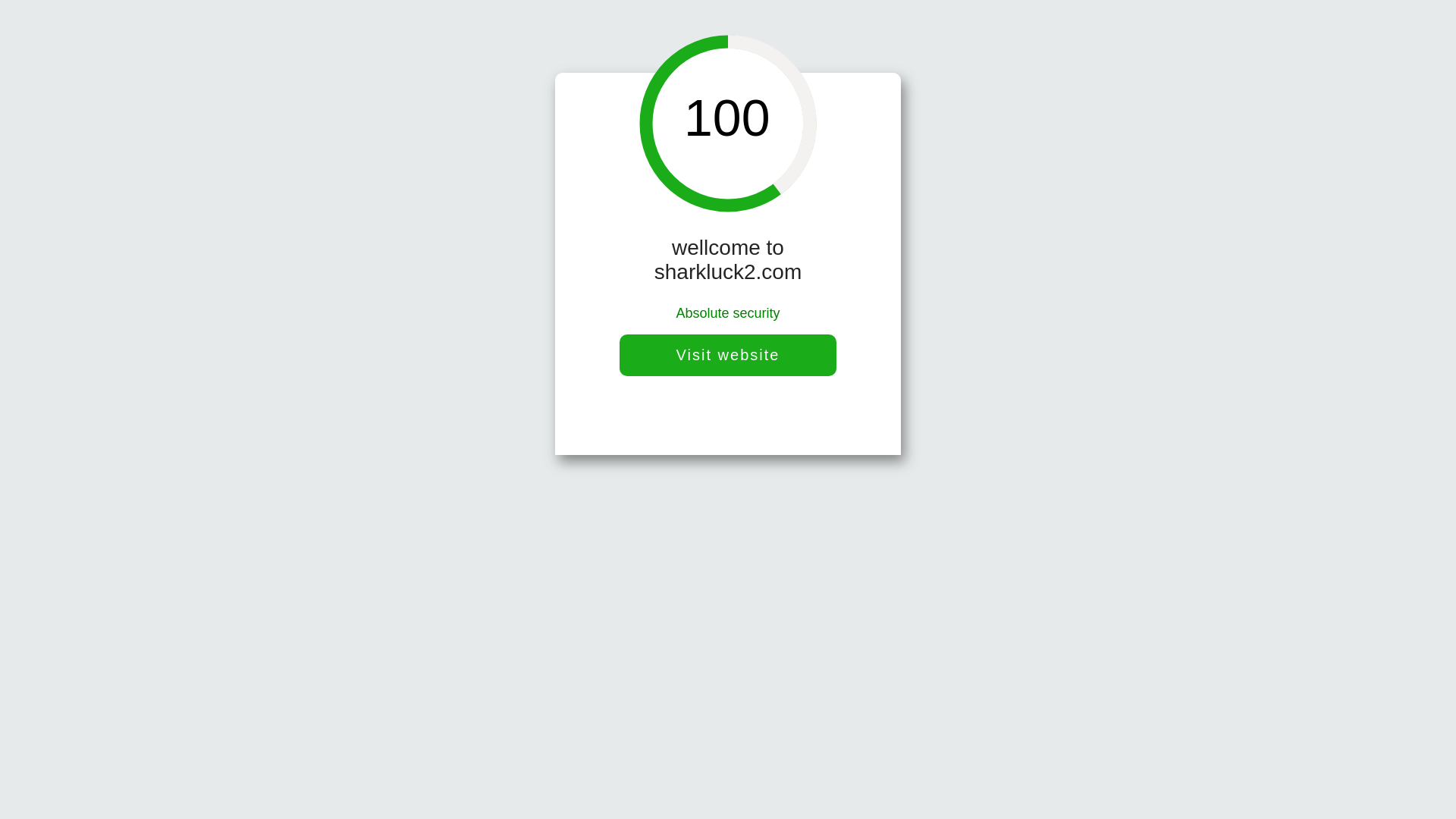 website screenshot of https://sharkluck.vip/