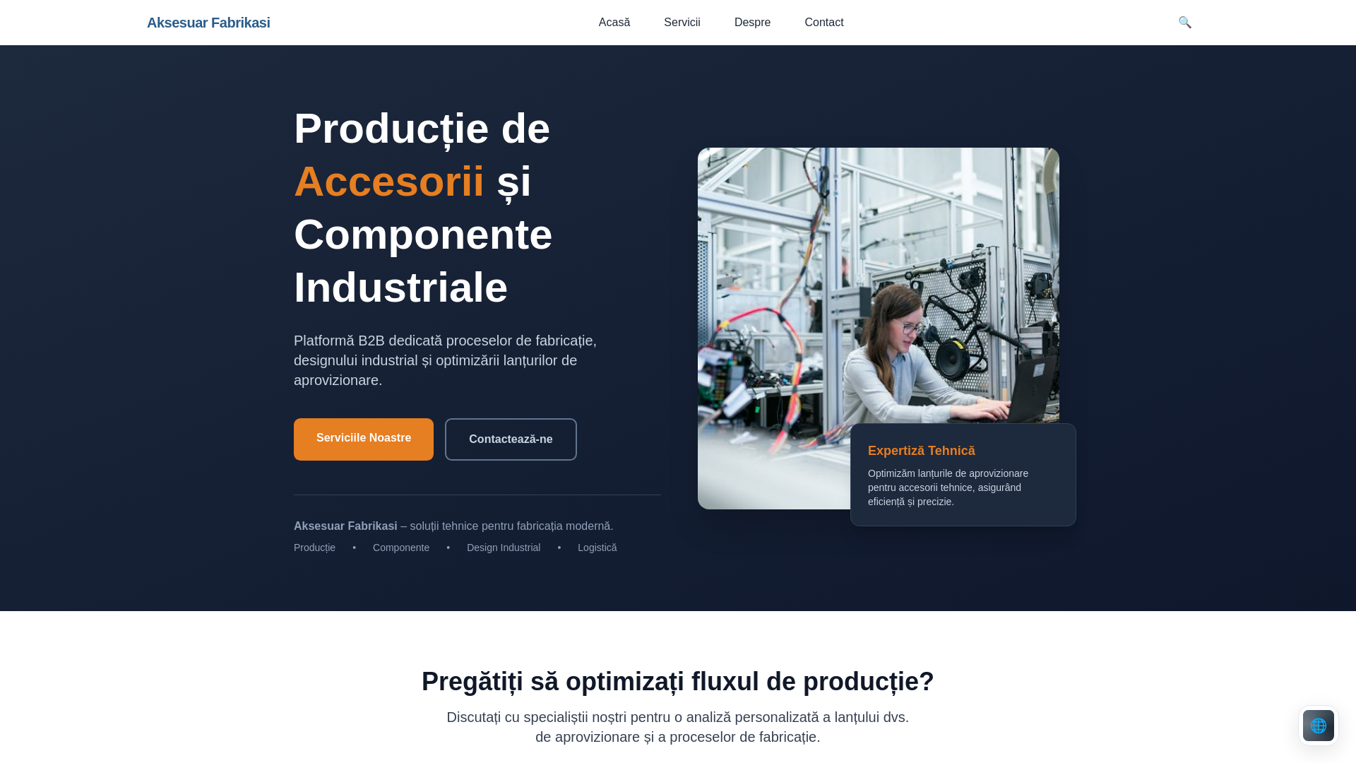 website screenshot of https://aksesuarfabrikasi.com