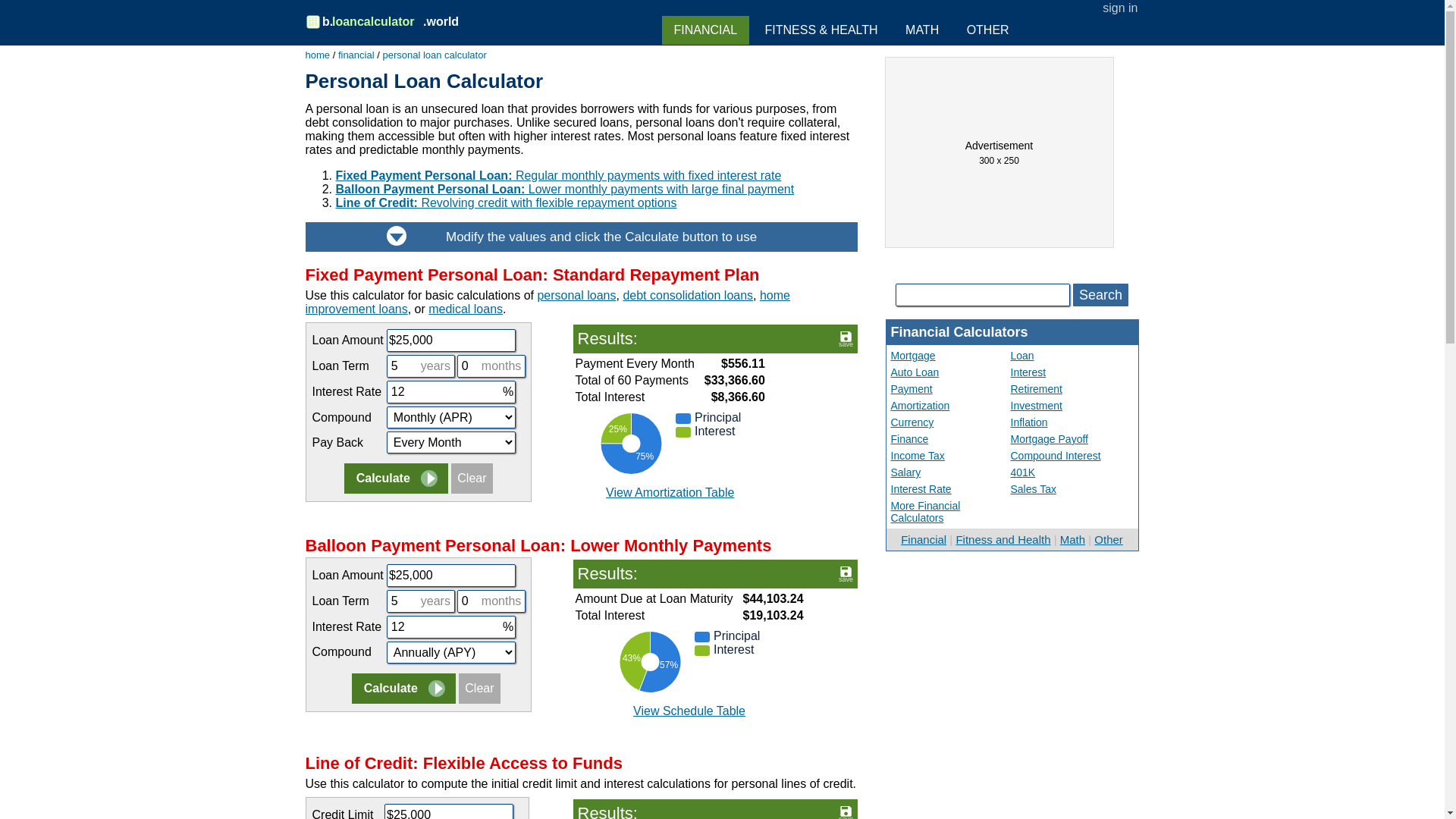 website screenshot of https://b-oancalculator.pages.dev/