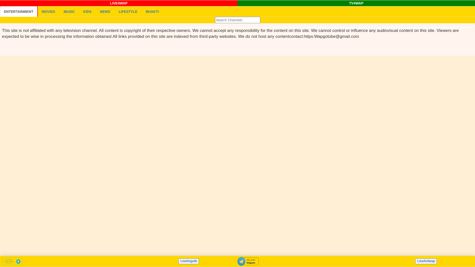 website screenshot of https://live4wap.pages.dev/