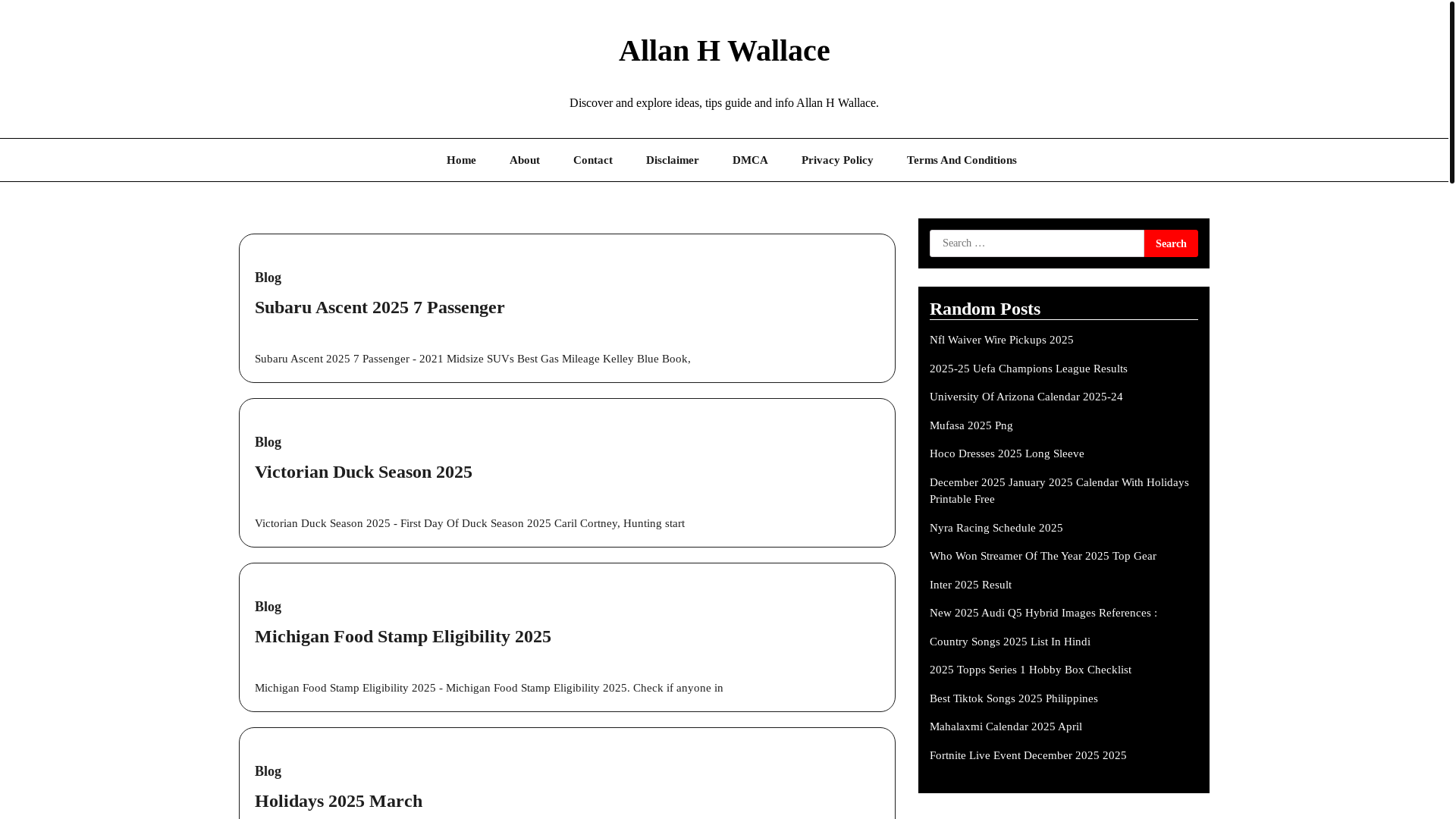 website screenshot of https://allanhwallacel.pages.dev/