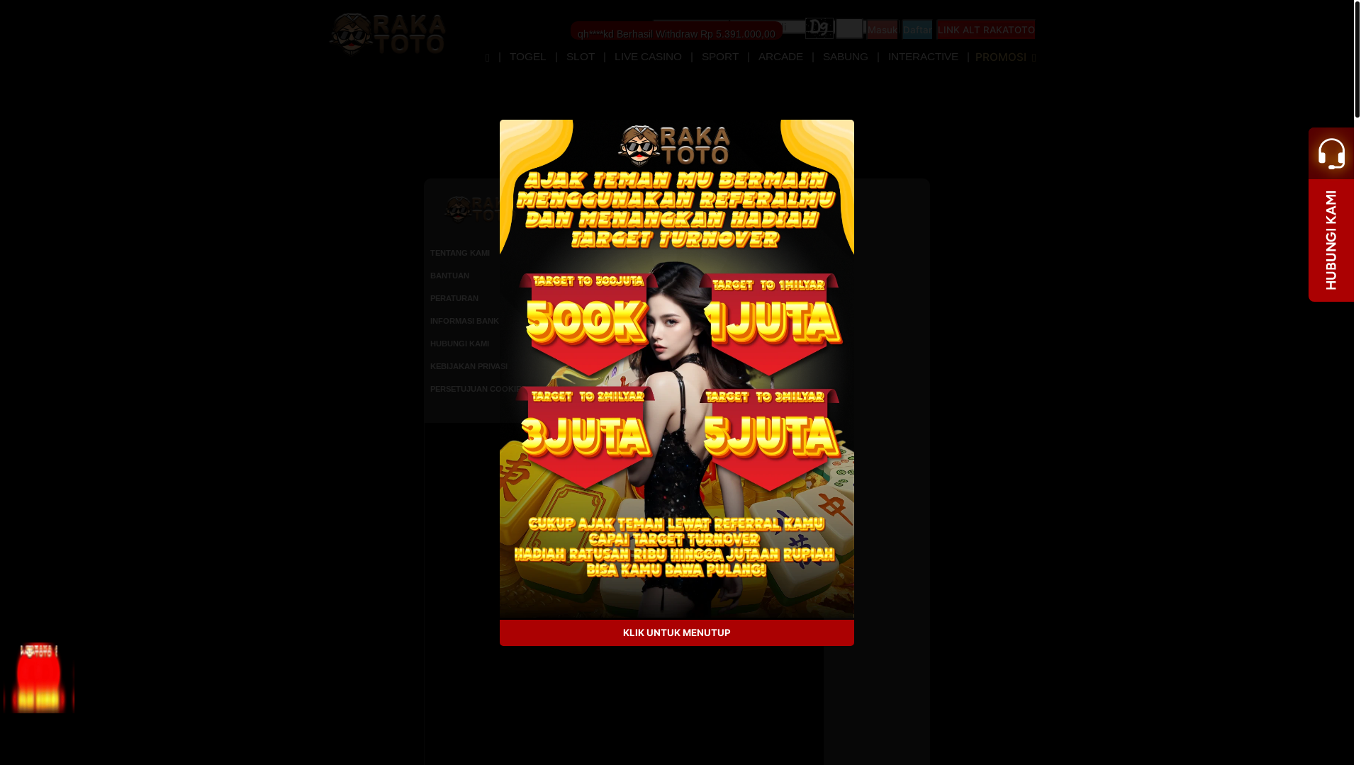 website screenshot of https://rakatotoseru.xyz/
