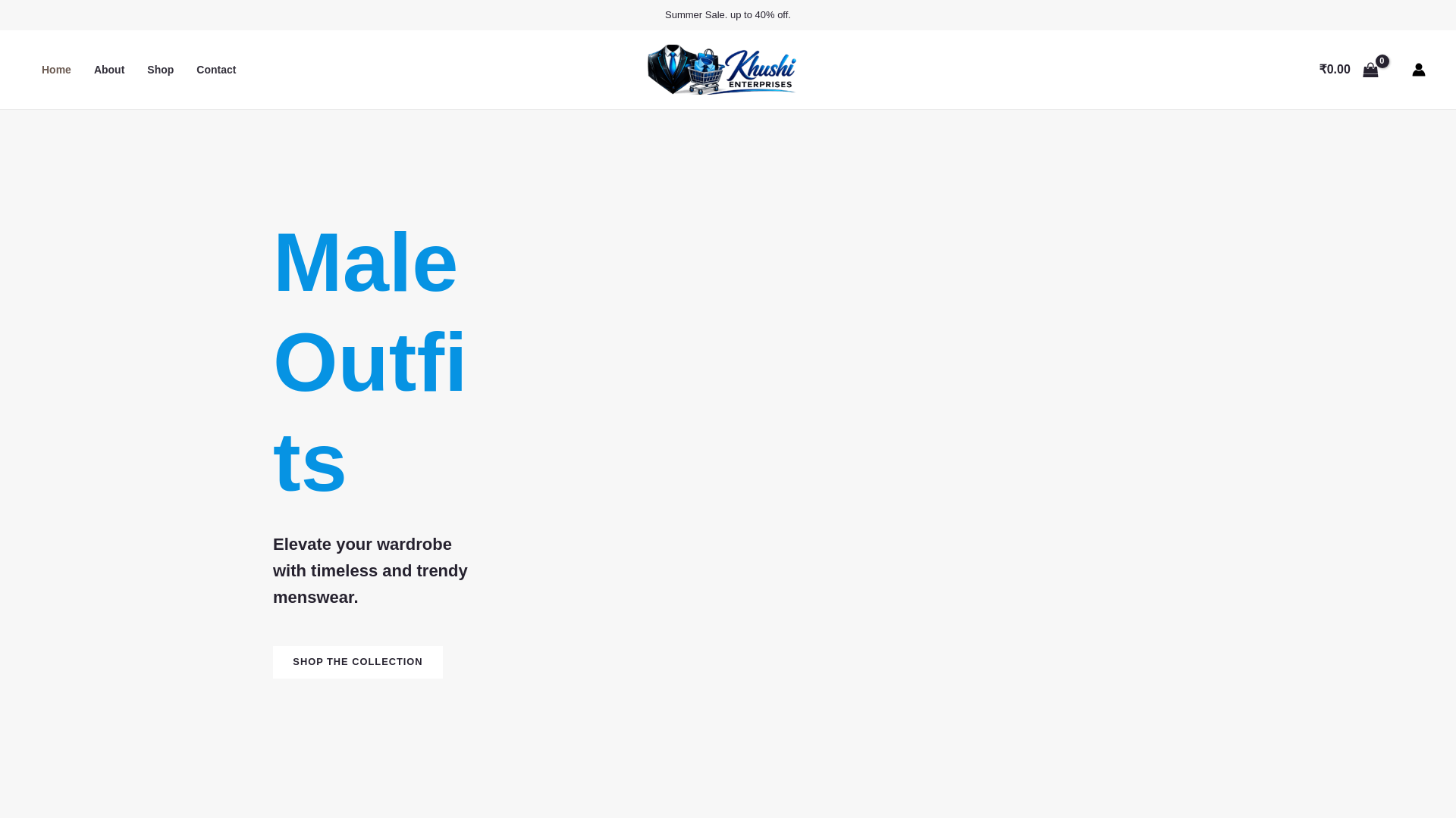 website screenshot of https://khushienterprisesjaipur.com/