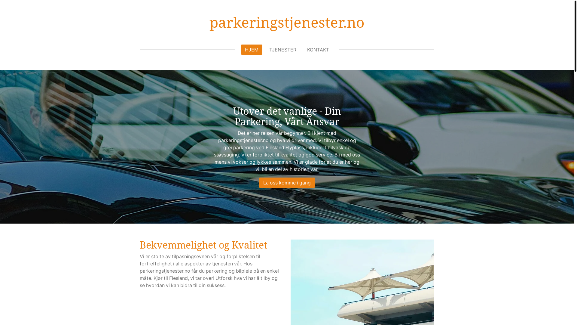 website screenshot of https://parkeringstjenester.no/