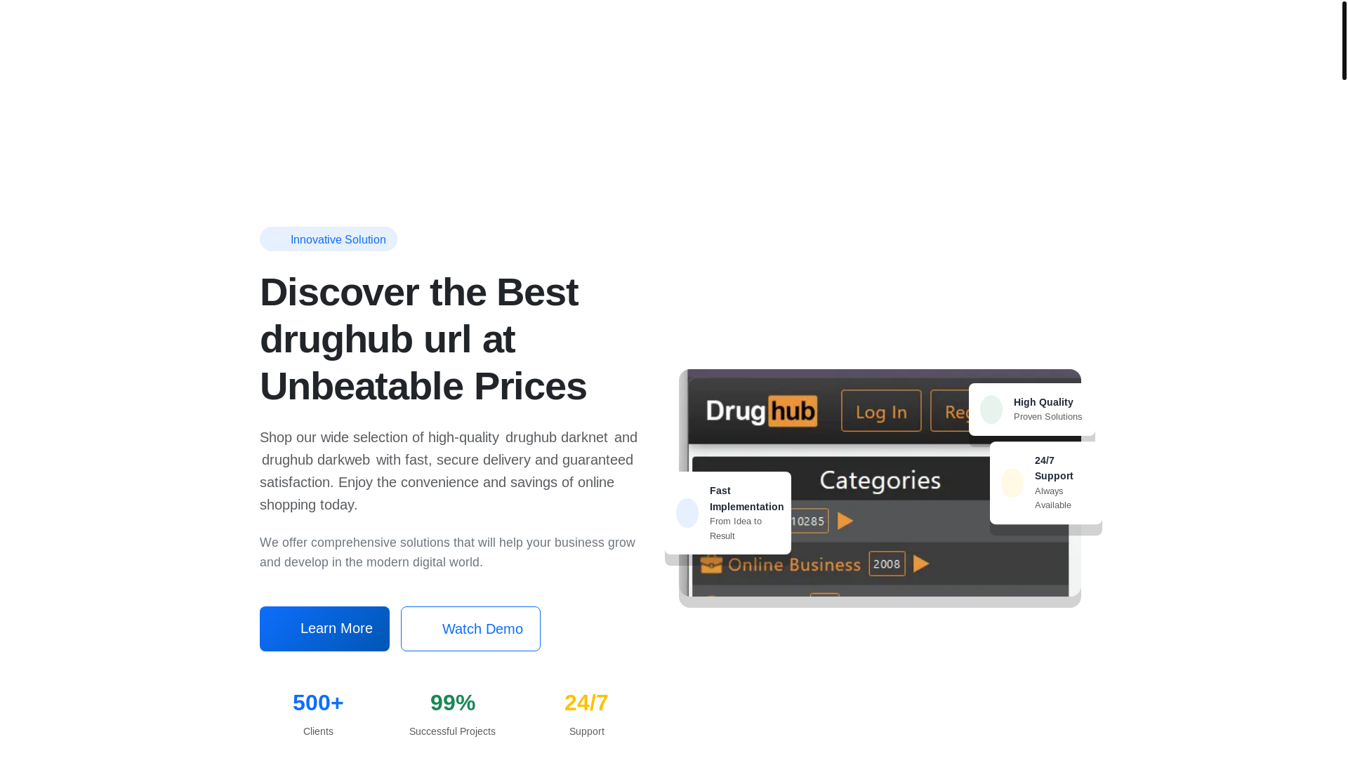 website screenshot of https://drughub-darknet-market-net.pages.dev/