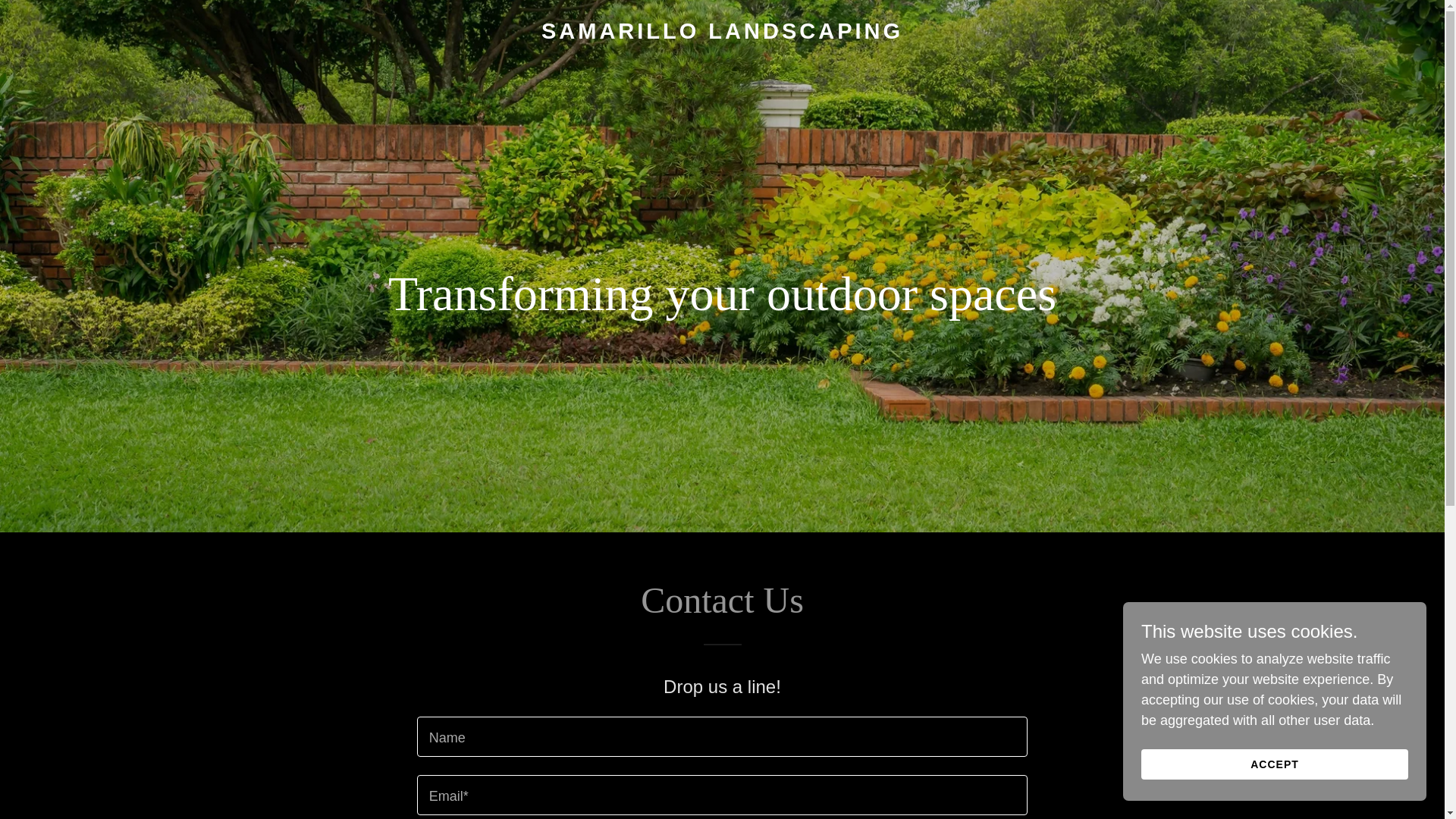 website screenshot of https://samarillolandscaping.com/