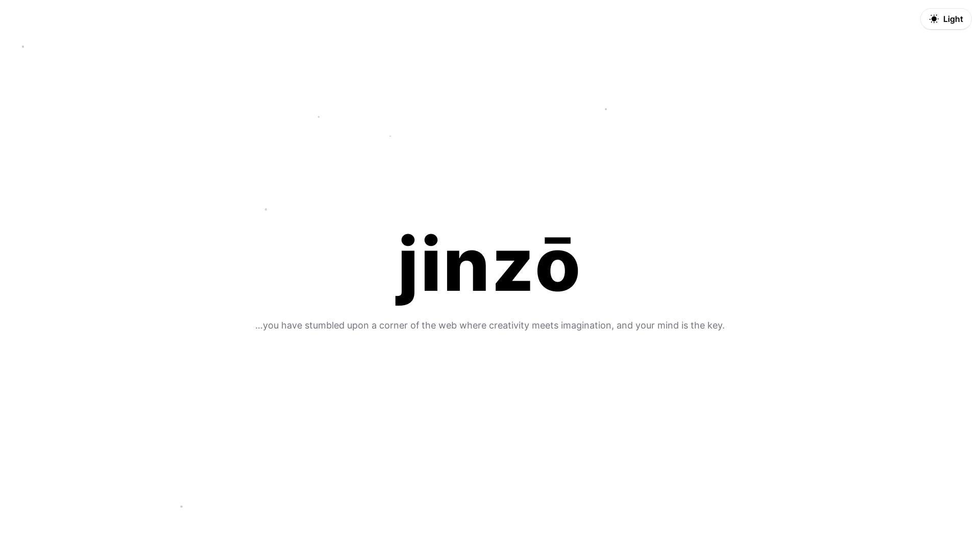website screenshot of https://jinzo-placeholder.pages.dev/
