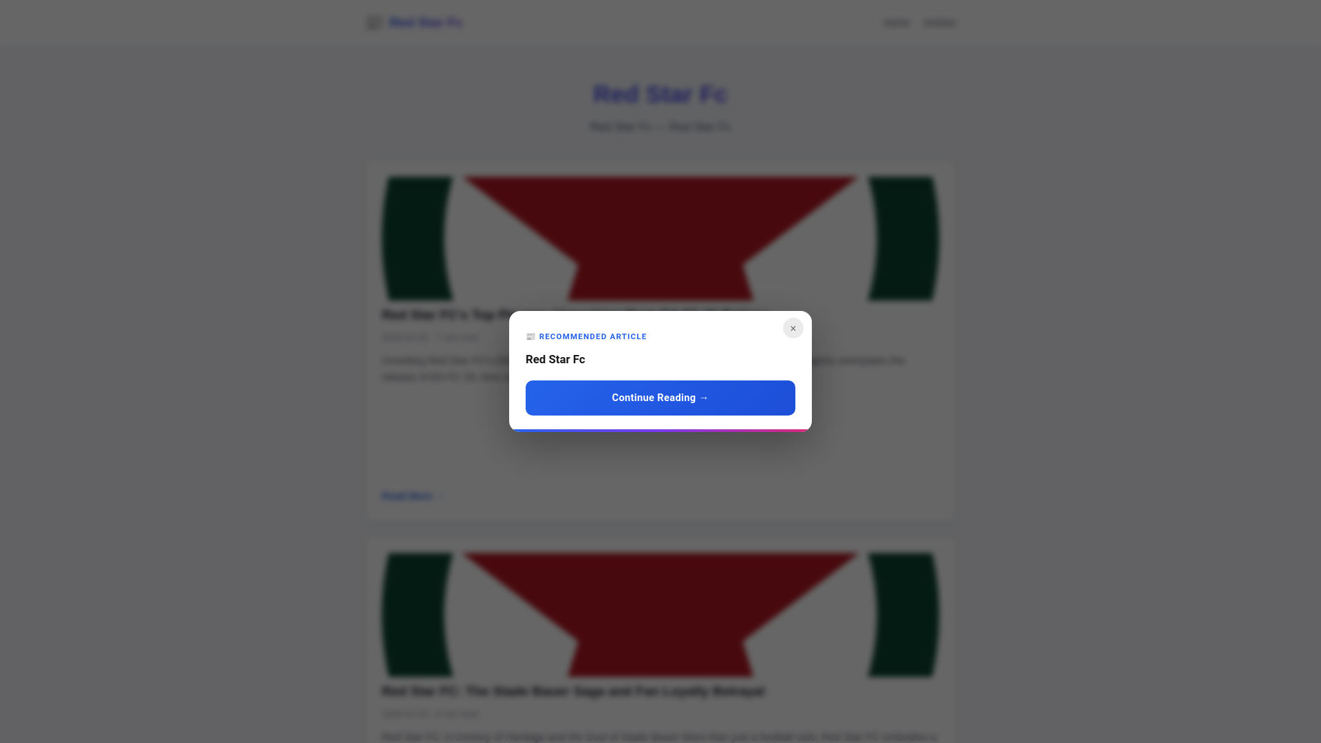 website screenshot of https://red-star-fc.pages.dev/