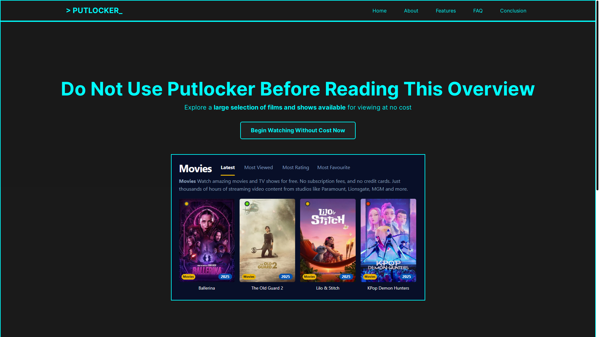 website screenshot of https://putlocker-yht8.pages.dev/