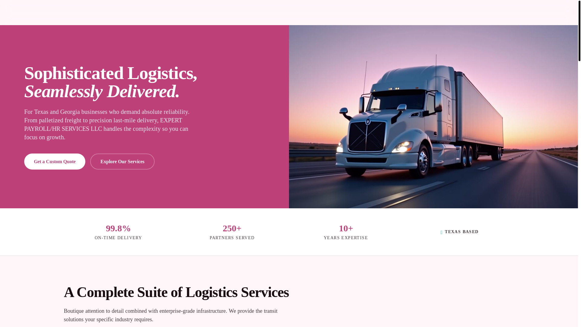 website screenshot of https://expertpayroll-hrservices.com/