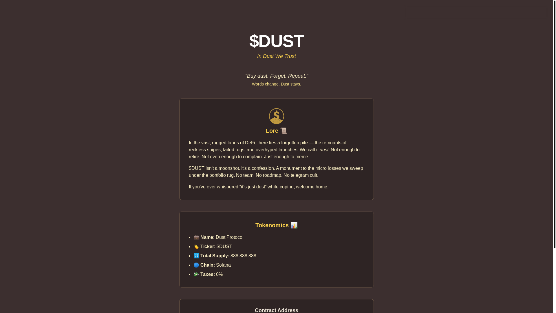 website screenshot of https://dustbonk.top/