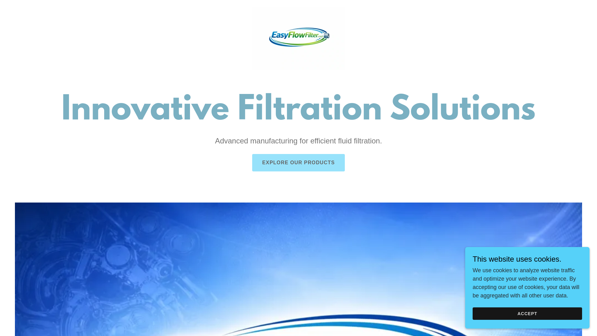 website screenshot of https://easyflowfilter.com/