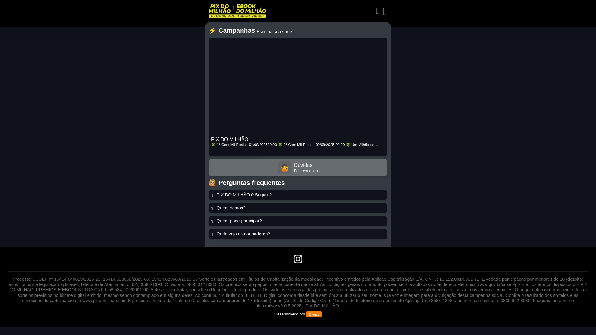 website screenshot of https://plxdomilhaoo.site/