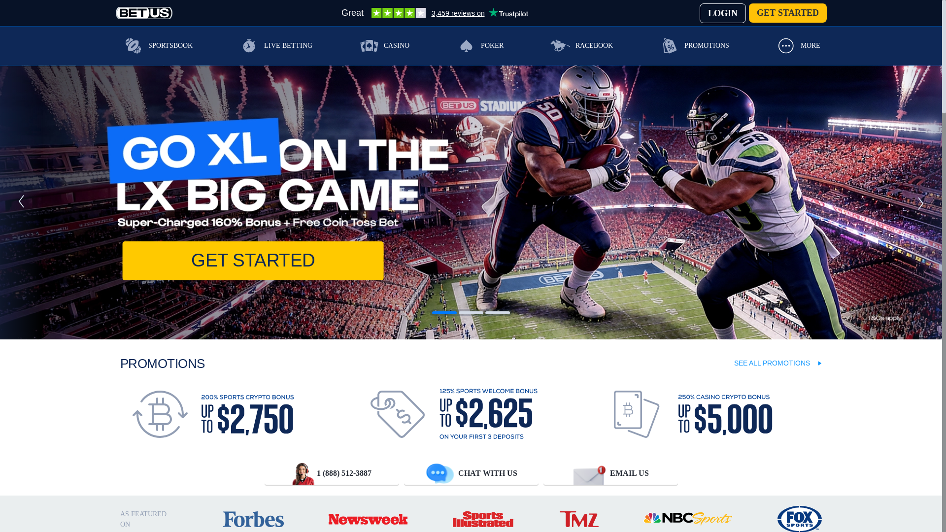 website screenshot of https://www.betus.com.pa